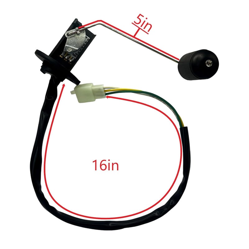 RedCap Gas Fuel Tank Sensor Float Level Kit for GY6 50cc 4-Stroke Chinese Scooters Mopeds ATVs Compatible with TaoTao Buyang Coolsport Lifan Kazuma SUNL Redcat Eagle 139QMB QMJ/QMI152 Engines - Image 2